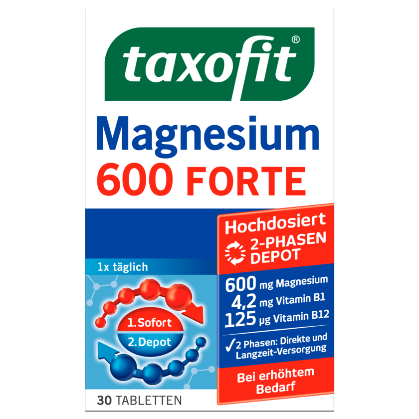 Taxofit Magnesium 600 Depot Tabletten 30 Stück